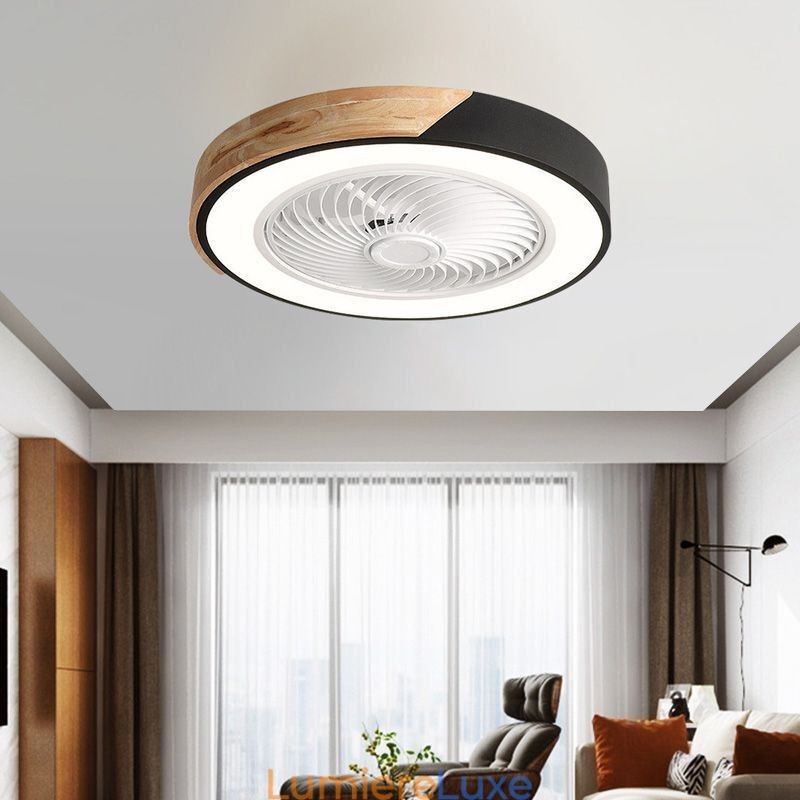 Ventilateur de plafond intelligent avec lumières, télécommande, lampe décorative