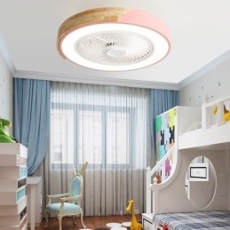 Ventilateur de plafond intelligent avec lumières, télécommande, lampe décorative