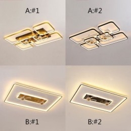 Ventilateur de plafond avec lumières décoratives, lampe en acrylique