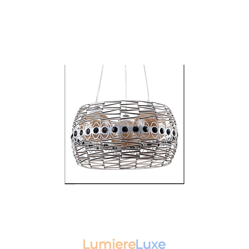 Lampe suspendue en rotin tissée à la main
