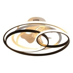 Plafonniers modernes, anneaux circulaires, ventilateur de plafond design