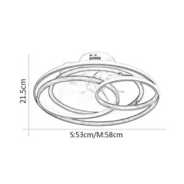 Plafonniers modernes, anneaux circulaires, ventilateur de plafond design