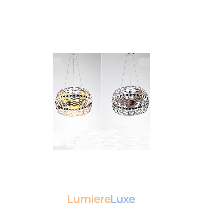 Lampe suspendue en rotin tissée à la main