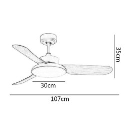 Lampe de ventilateur à onduleur Lampe de ventilateur de plafond minimaliste moderne