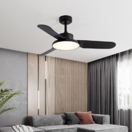 Lampe de ventilateur à onduleur Lampe de ventilateur de plafond minimaliste moderne