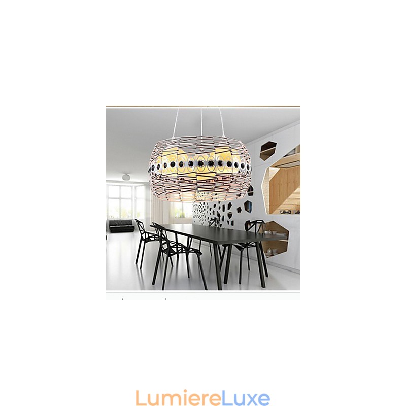 Lampe suspendue en rotin tissée à la main