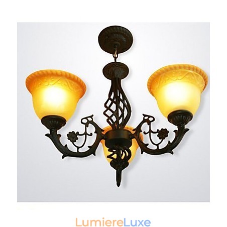 Lustre vintage en fer forgé Lustre vintage en fer forgé