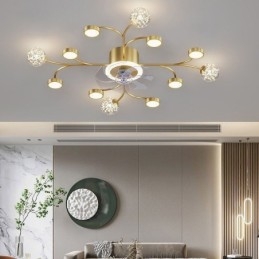 Plafonnier créatif en forme de ventilateur