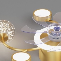 Plafonnier créatif en forme de ventilateur