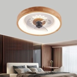 Ventilateur de plafond à onduleur moderne avec lumières et télécommande