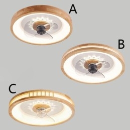 Ventilateur de plafond à onduleur moderne avec lumières et télécommande