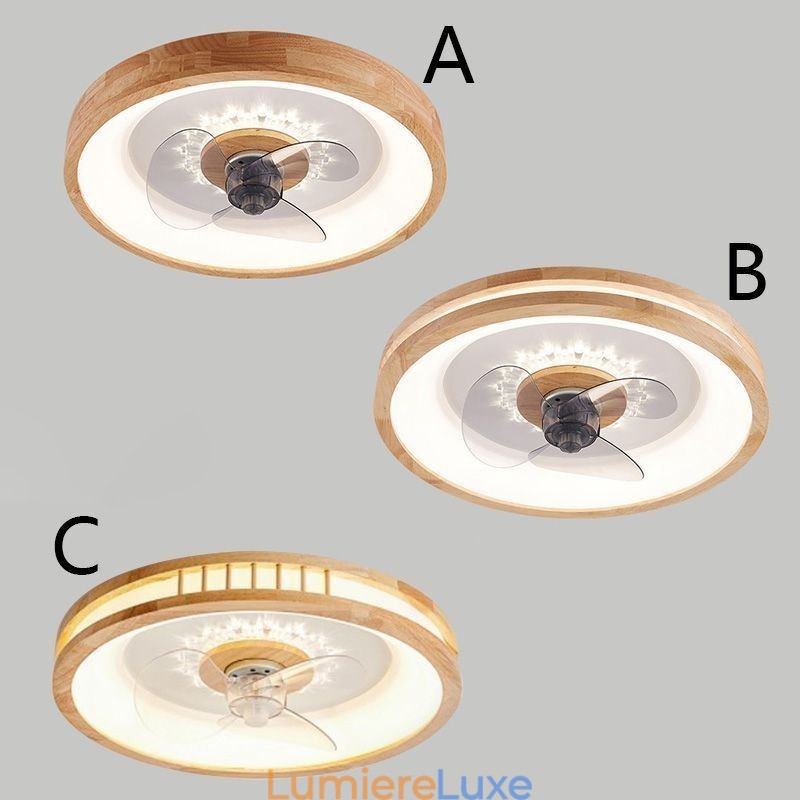 Ventilateur de plafond à onduleur moderne avec lumières et télécommande