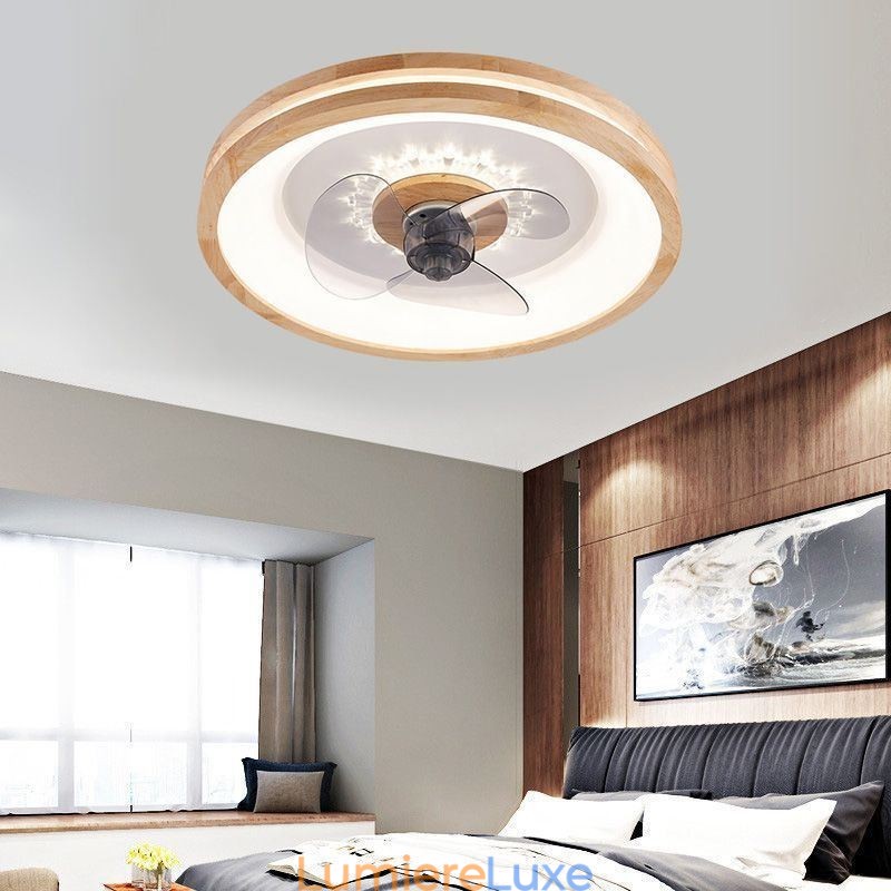 Ventilateur de plafond à onduleur moderne avec lumières et télécommande
