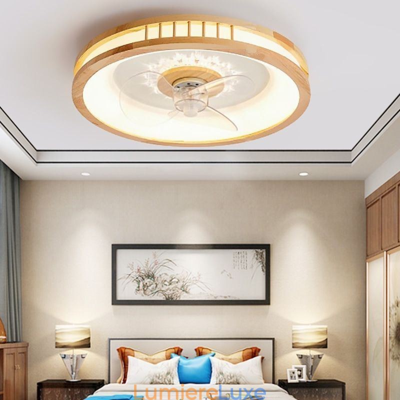 Ventilateur de plafond à onduleur moderne avec lumières et télécommande