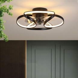 Ventilateur de plafond unique et lumineux Ventilateur de plafond moderne avec lumières