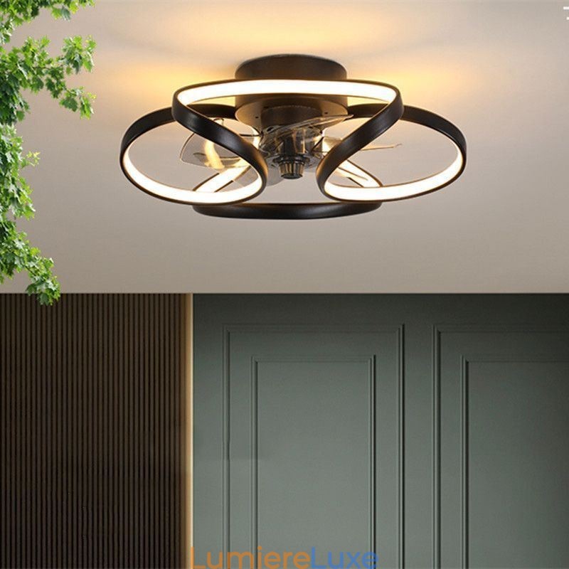Ventilateur de plafond unique et lumineux Ventilateur de plafond moderne avec lumières