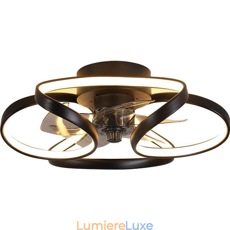 Ventilateur de plafond unique et lumineux Ventilateur de plafond moderne avec lumières