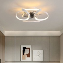 Ventilateur de plafond unique et lumineux Ventilateur de plafond moderne avec lumières