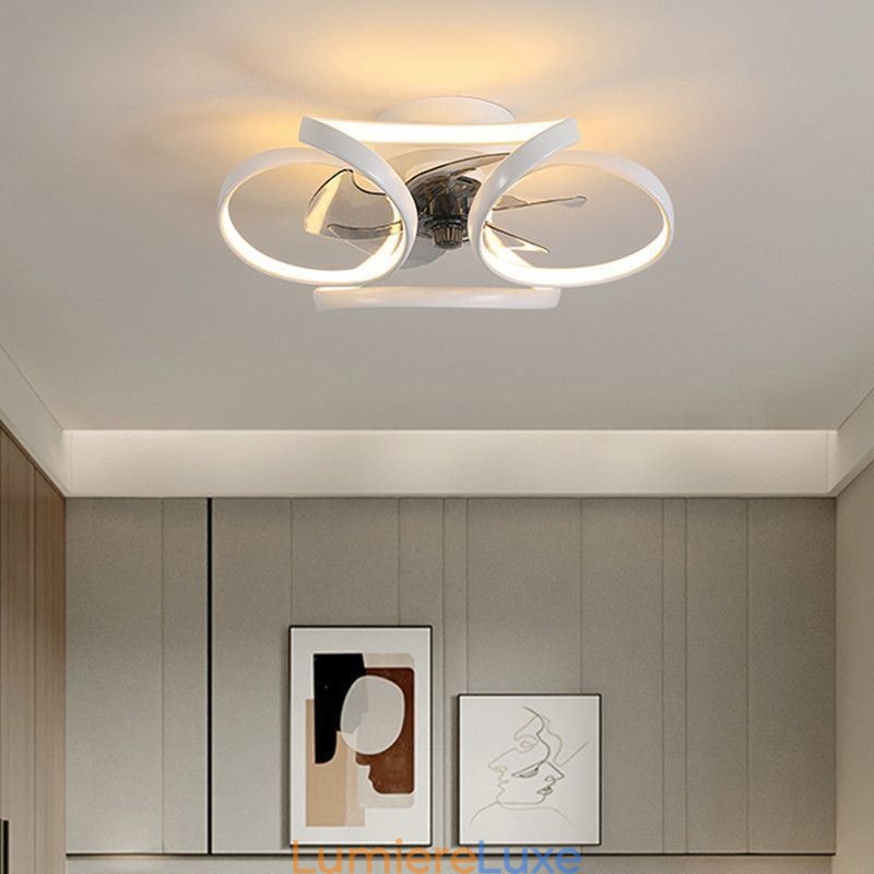 Ventilateur de plafond unique et lumineux Ventilateur de plafond moderne avec lumières