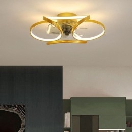 Ventilateur de plafond unique et lumineux Ventilateur de plafond moderne avec lumières