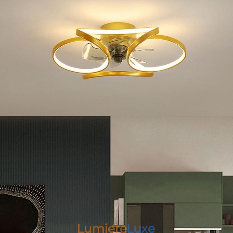 Ventilateur de plafond unique et lumineux Ventilateur de plafond moderne avec lumières