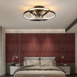 Ventilateur de plafond unique et lumineux Ventilateur de plafond moderne avec lumières