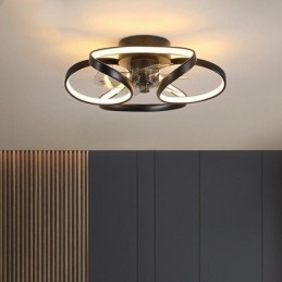 Ventilateur de plafond unique et lumineux Ventilateur de plafond moderne avec lumières