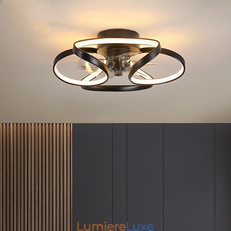 Ventilateur de plafond unique et lumineux Ventilateur de plafond moderne avec lumières