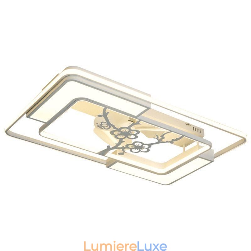 Luminaires de ventilateur de plafond rectangulaires modernes