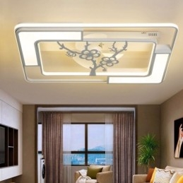 Luminaires de ventilateur de plafond rectangulaires modernes