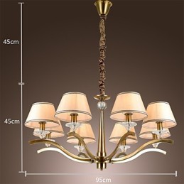 Lustre en métal et laiton, style moderne, contemporain, traditionnel, classique, rustique, style lodge, vintage, style campagne, île