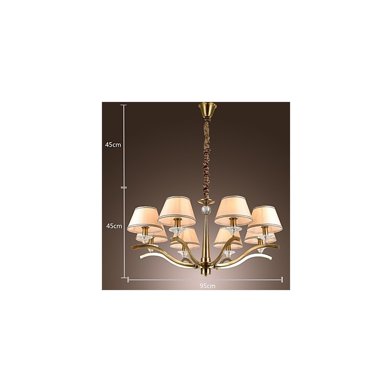Lustre en métal et laiton, style moderne, contemporain, traditionnel, classique, rustique, style lodge, vintage, style campagne, île