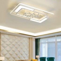 Luminaires de ventilateur de plafond rectangulaires modernes
