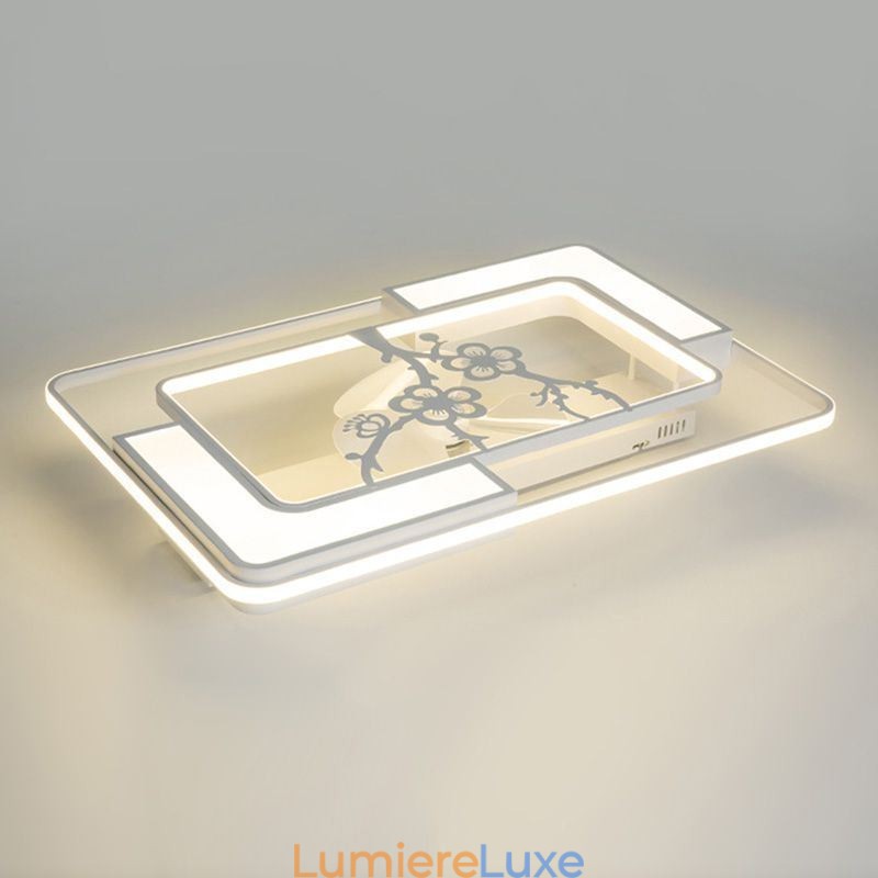 Luminaires de ventilateur de plafond rectangulaires modernes