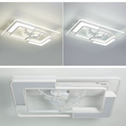Luminaires de ventilateur de plafond rectangulaires modernes