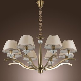 Lustre en métal et laiton, style moderne, contemporain, traditionnel, classique, rustique, style lodge, vintage, style campagne, île