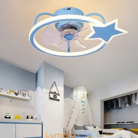 Ventilateur de plafond de dessin animé, lampe de plafond créative pour enfants Ventilateur de plafond de dessin animé, lampe de plafond créative pour enfants