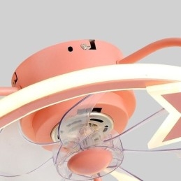 Ventilateur de plafond de dessin animé, lampe de plafond créative pour enfants