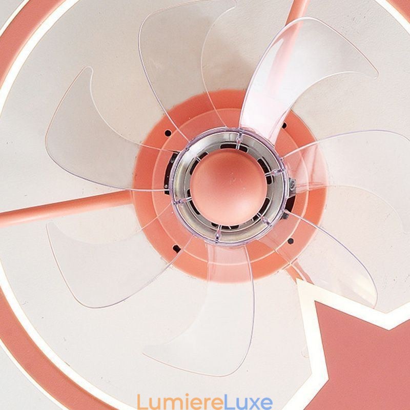 Ventilateur de plafond de dessin animé, lampe de plafond créative pour enfants