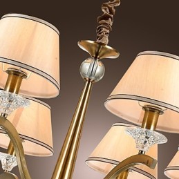 Lustre en métal et laiton, style moderne, contemporain, traditionnel, classique, rustique, style lodge, vintage, style campagne, île