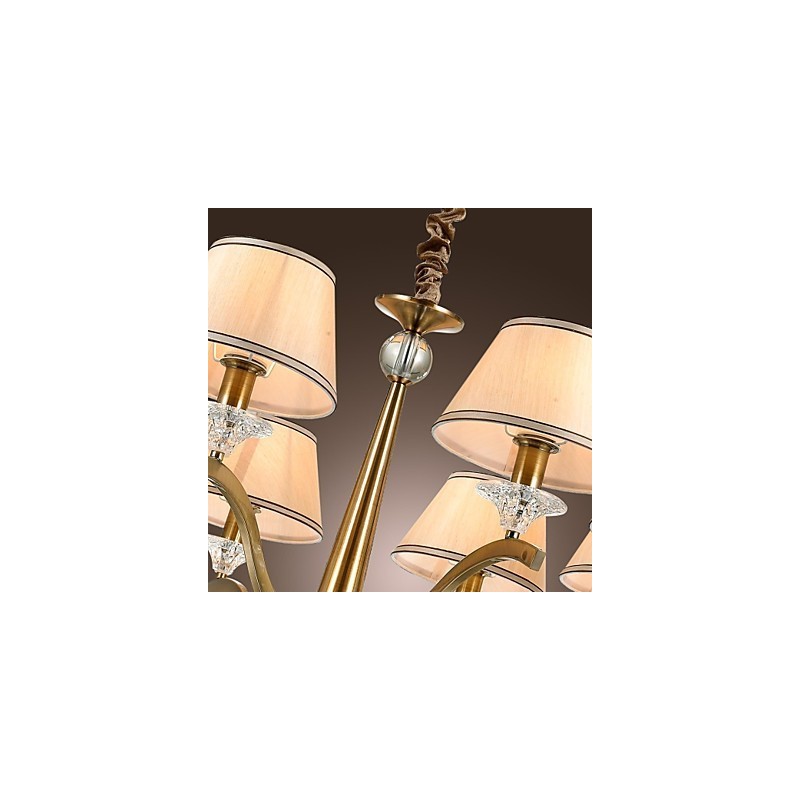 Lustre en métal et laiton, style moderne, contemporain, traditionnel, classique, rustique, style lodge, vintage, style campagne, île