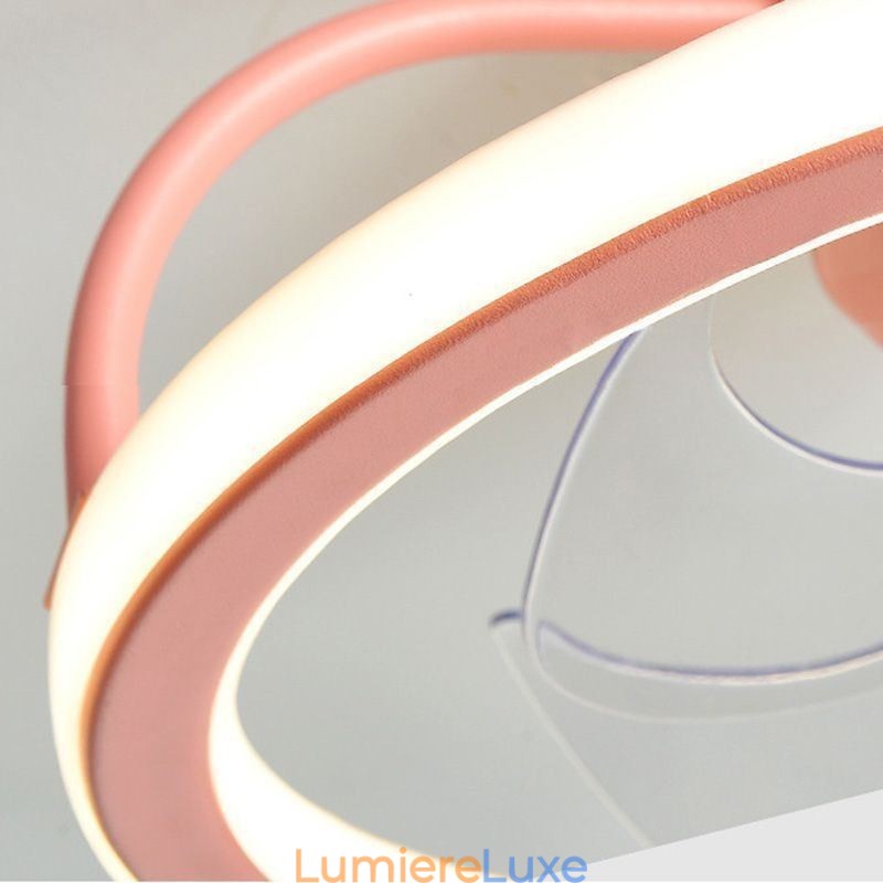 Ventilateur de plafond de dessin animé, lampe de plafond créative pour enfants