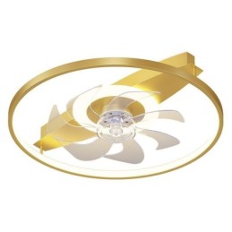 Ventilateur de plafond moderne avec lumières et télécommande