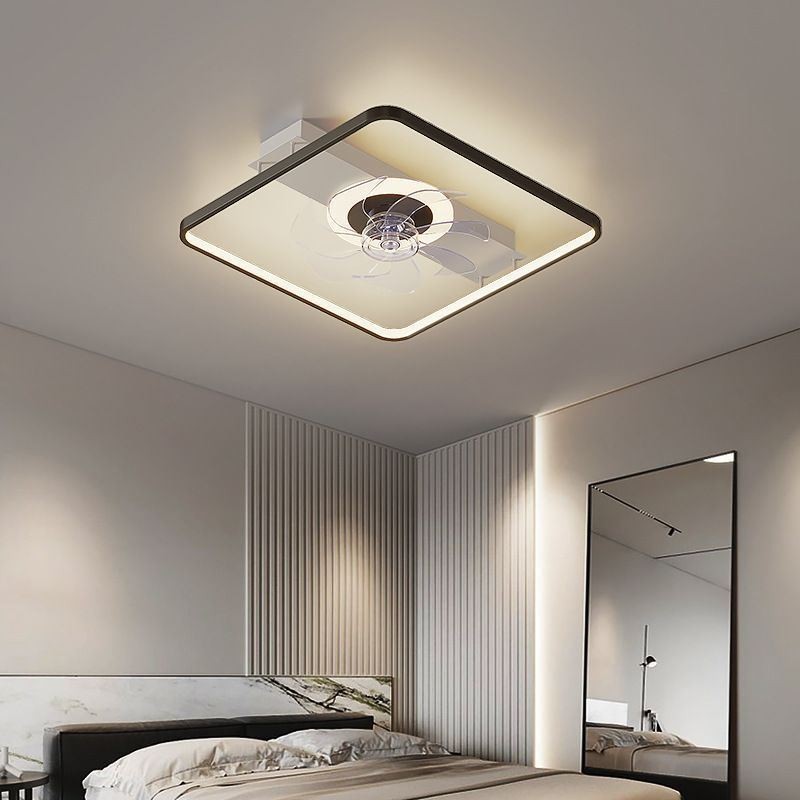 Ventilateur de plafond moderne avec lumières et télécommande