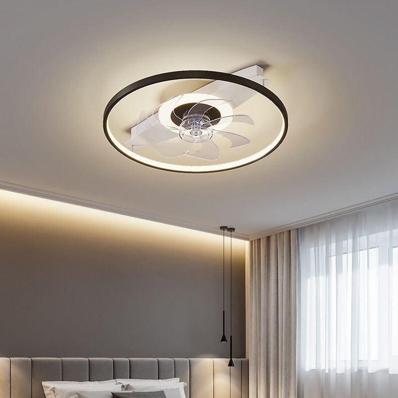 Ventilateur de plafond moderne avec lumières et télécommande