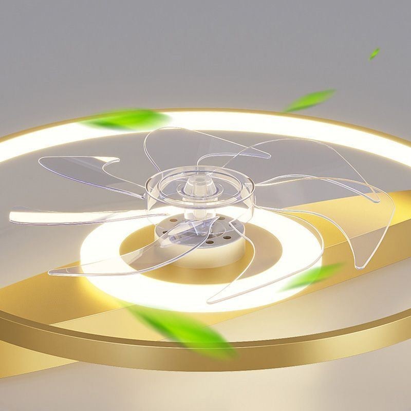 Ventilateur de plafond moderne avec lumières et télécommande
