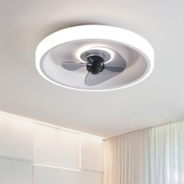 Ventilateur de plafond moderne avec lumières et télécommande