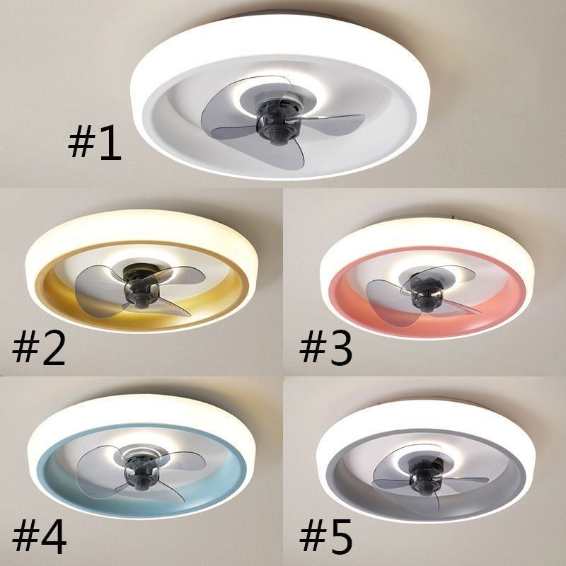Ventilateur de plafond moderne avec lumières et télécommande