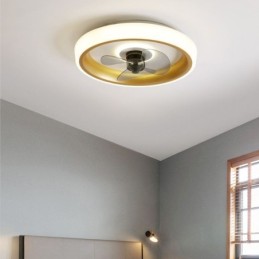 Ventilateur de plafond moderne avec lumières et télécommande