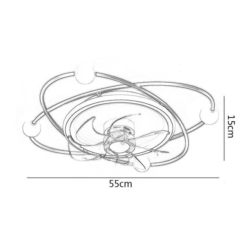 Ventilateurs de plafond modernes Éclairage intérieur Salle à manger